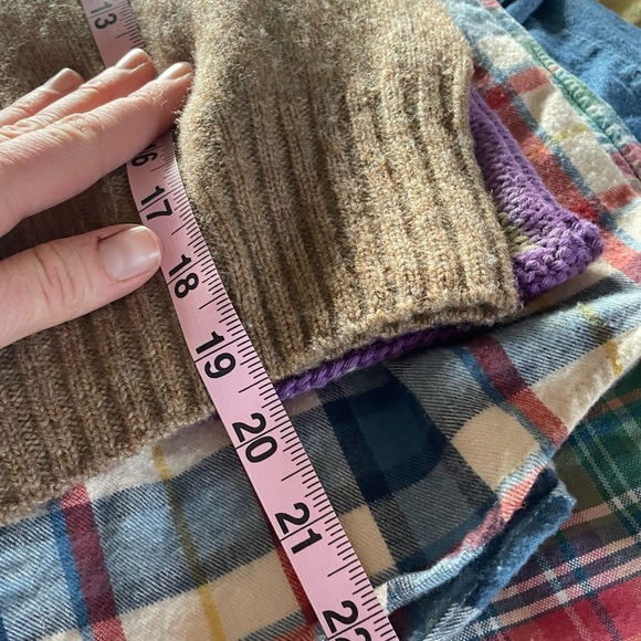 United Colors of Benetton Alpaca Tan Short Sleeve Mockneck Sweater - Picture 9 of 10